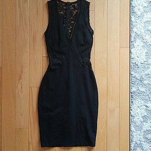 Black lace dress.
